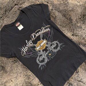 Vintage Harley Davidson Women’s Tee with a synched fitting